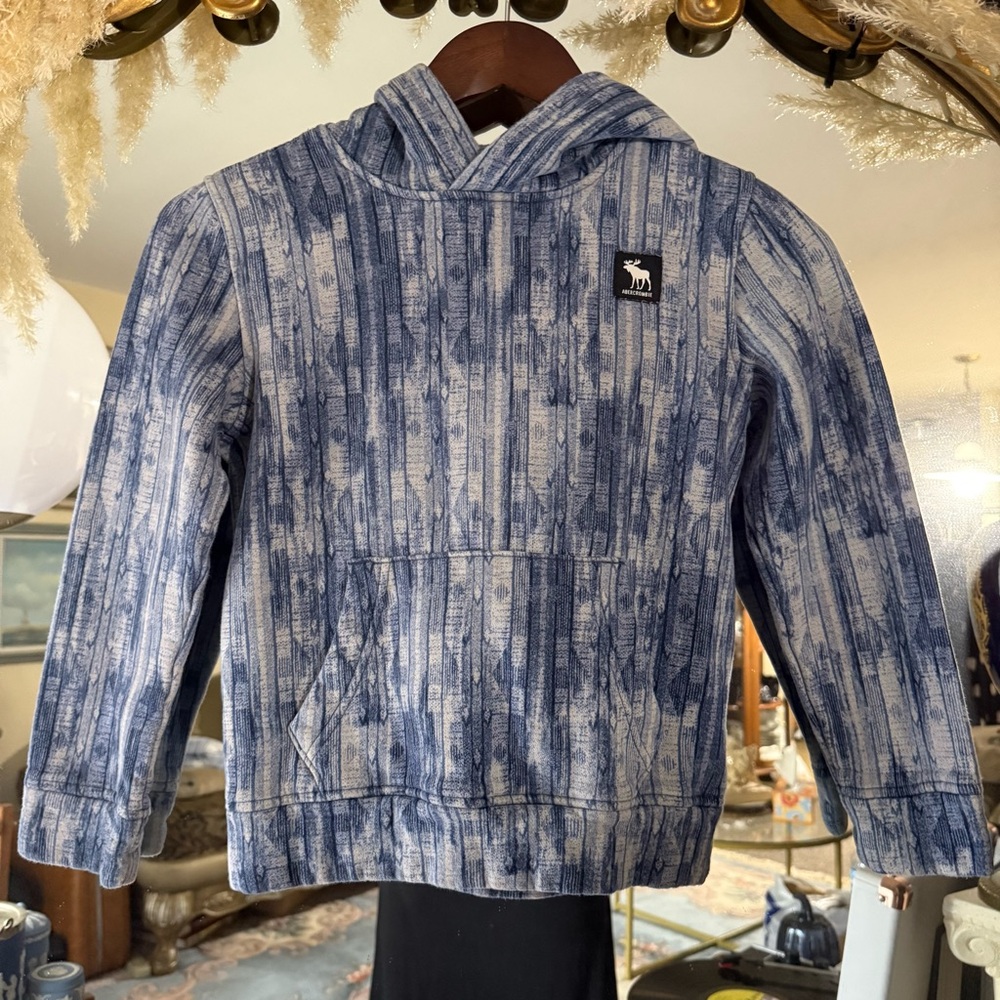 Abercrombie Kids Rustic Blue Warm Long Sleeve Sweatshirt Hoodie Pullover